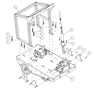Section 13 Diagram and Parts List for MK-4020KBG 167420-20G MK Diamond Concrete Saw